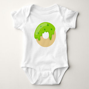 Body Para Bebê Rua de Shamrock verde Rosquinha Kawaii Bonito