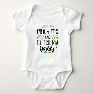Body Para Bebê Rua engraçada. Dia de Patrick