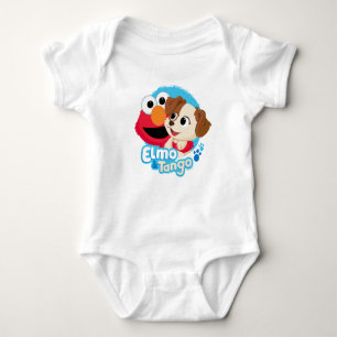 Body Para Bebê Rua Sésamo Crachá Elmo & Tango