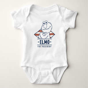 Body Para Bebê Rua Sésamo Elmo Antigo para Presidente