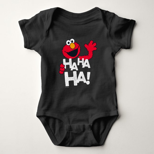 Body Para Bebê Rua Sésamo | Elmo - Ha Ha Ha Ha! (Frente)
