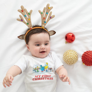 Body Para Bebê Rua Sésamo   Ice Skating Friends 1rua Natal