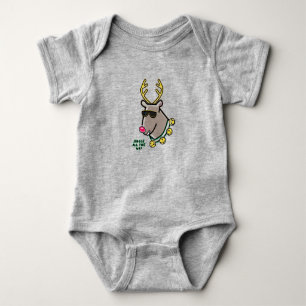 Body Para Bebê Rudolf Reindeer T-Shirt