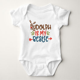 Body Para Bebê Rudolph é meu Bestie