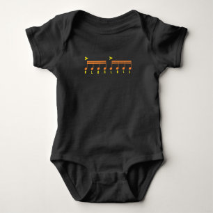 Body Para Bebê Rufar da partitura do baterista de Paradiddle