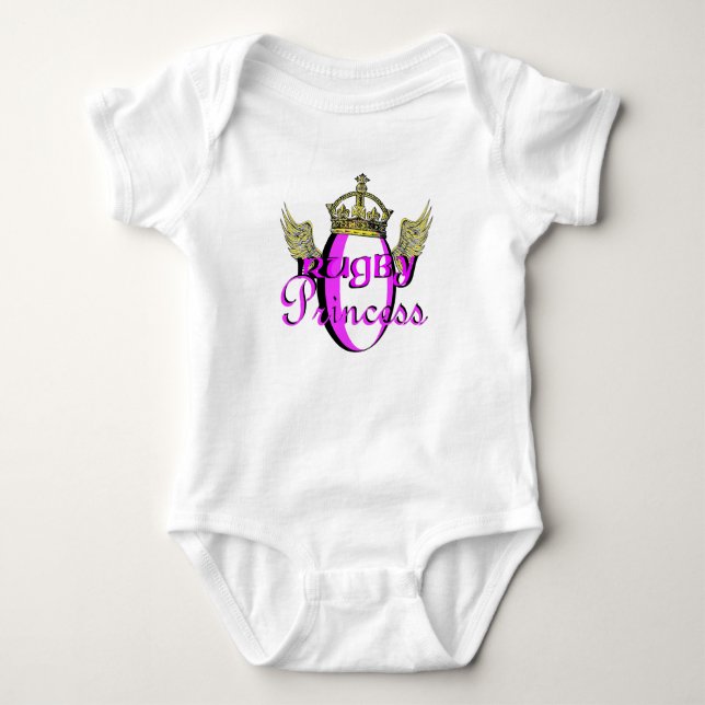 Body Para Bebê Rugby Princess (Frente)