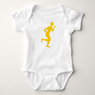 Body Para Bebê Runner (Homem) - Amber