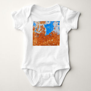 Body Para Bebê Rusty Metal: Padrão de Texturas Grunge