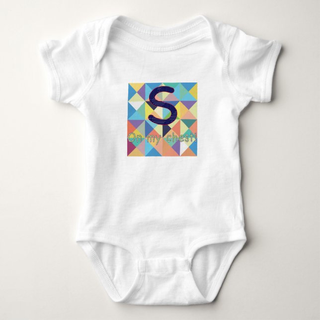 Body Para Bebê S em meu algodão Onesy da caixa (Frente)