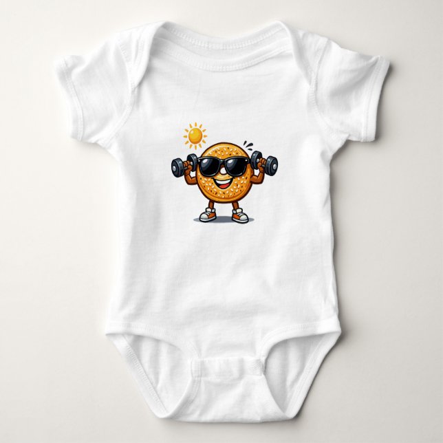 Body Para Bebê Saco de Bíceps (Frente)