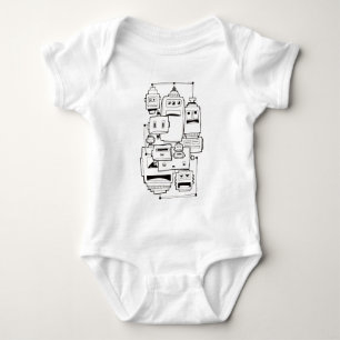 Body Para Bebê Sad Robots