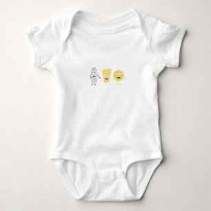 Body Para Bebê Sal, limão e tequila