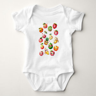 Body Para Bebê Salada de Frutas