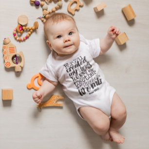 Body Para Bebê Salmo 139:13 Pois tu criaste o meu ser mais íntimo