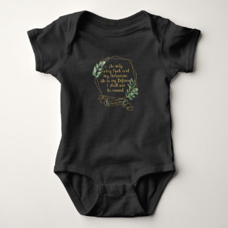 Body Para Bebê Salmo 62 6 da Bíblia cristã