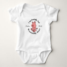 Body Para Bebê Salmos 139:14 Design para bebês e crianças pequena