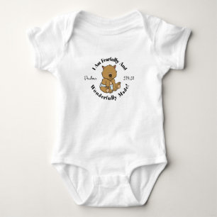 Body Para Bebê Salmos Bonitos 139:14 Design