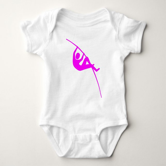 Body Para Bebê Salto com Vara - Magenta (Frente)