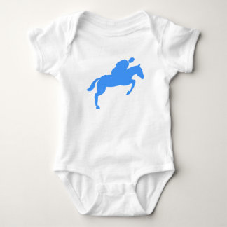 Body Para Bebê Salto de Cavalo - Azul-Bebê