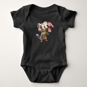 Body Para Bebê Salto Em Fita De Bebê De Coelho Cuteness