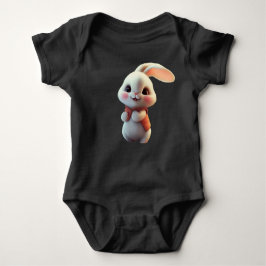 Body Para Bebê Salto Em Fita De Bebê De Coelho Cuteness