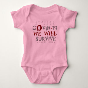 Body Para Bebê Salvando vidas Sobreviveremos Corona COVID19
