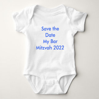 Body Para Bebê Salvar a data meu bar Mitzvah 2022