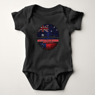 Body Para Bebê Samoa Samoa, Austrália Australiana Bandeira Raiz d