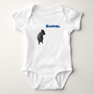 Body Para Bebê Samuel name With Aussie Quokka, Baby Bodycase