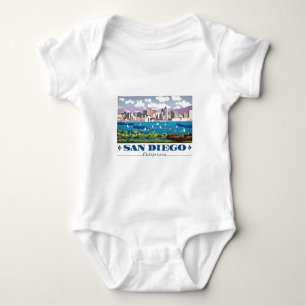 Body Para Bebê San Diego Skyline