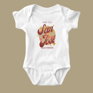 Body Para Bebê San José Jose California City USA Retro recém-nasc