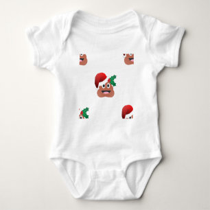 Body Para Bebê santa claus poop emoji