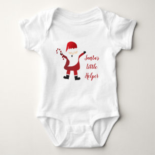 Body Para Bebê Santas Little Helper Candy Candy Red