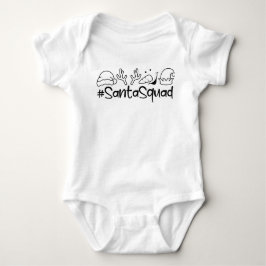 Body Para Bebê SantaSquad Bebê de Natal