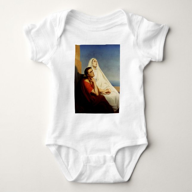 Body Para Bebê Santo Agostinho e Santa Mônica (Frente)