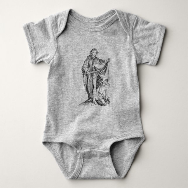 Body Para Bebê Santo Martin com um mendigo (Frente)
