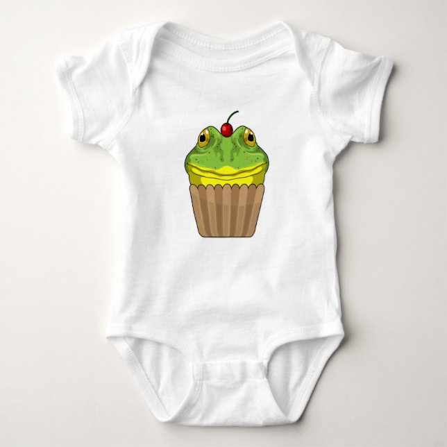 Body Para Bebê Sapo com Muffin (Frente)