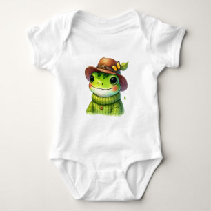Body Para Bebê Sapo de Hat Feliz