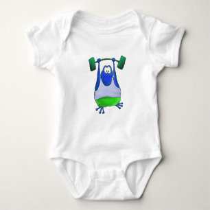 Body Para Bebê Sapo do halterofilismo