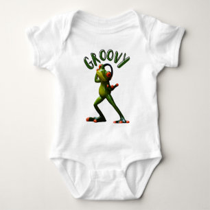 Body Para Bebê Sapo Verde Groovy