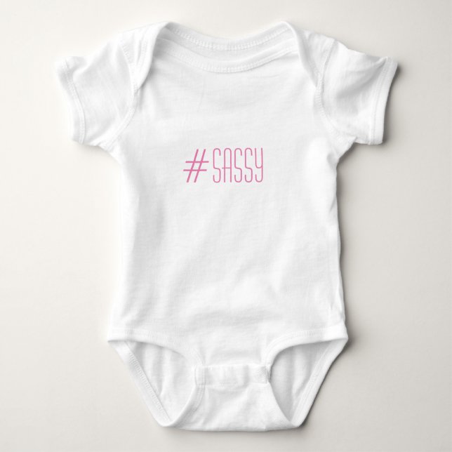 Body Para Bebê #SASSY Bodysuit (Frente)