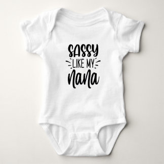 Body Para Bebê Sassy como minha avó