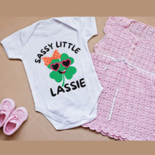 Body Para Bebê Sassy Little Lassie: Dia de São Patrício Crianças