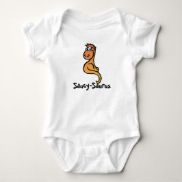 Body Para Bebê Saucy-Saurus: Charme Dinossauro Caprichoso