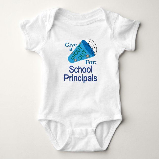 Body Para Bebê Saudação para Diretores de Escola (Frente)
