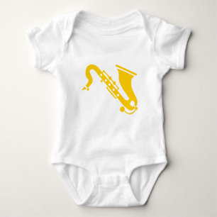 Body Para Bebê Saxofone - Amber