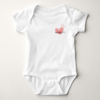 Body Para Bebê Scarlett Heart Baby Bodyfit
