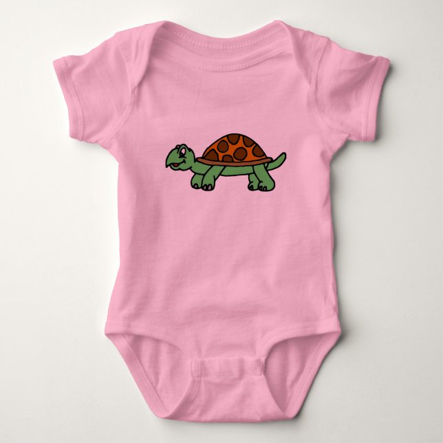 Body Para Bebê Schildkröte Lustig (Frente)