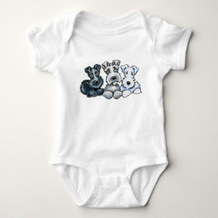 Body Para Bebê Schnauzers contínuos