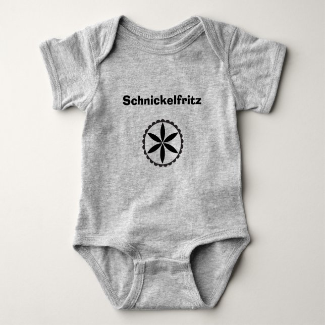 Body Para Bebê Schnickelfritz Bobblie Shirt (Frente)